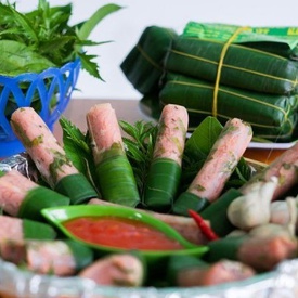 Vietnamese Fermented Pork Roll (Nem chua)