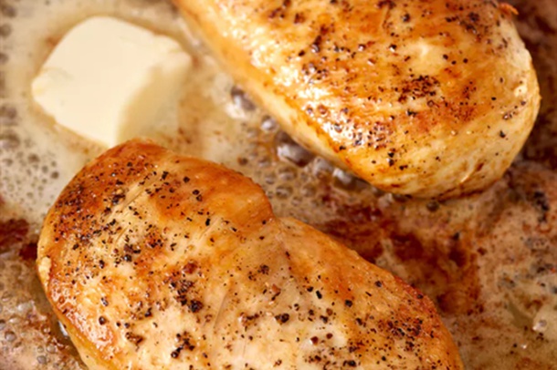 Grilled chicken breast with cheese stuffing