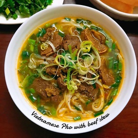 Vietnamese Pho with Beef Stew