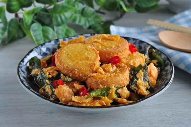 Fried Tofu with Salted Egg Recipes
