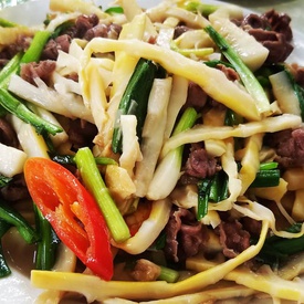 Stir-fried Beef with Bamboo Shoots