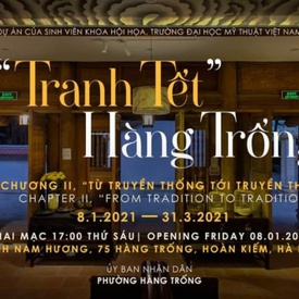 From tradition to tradition second run, "Hang Trong Tet painting" exhibition in Hanoi